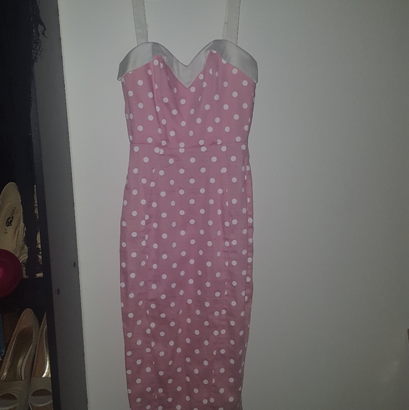 Deadly dames pink and white dress - Picture 2 of 10